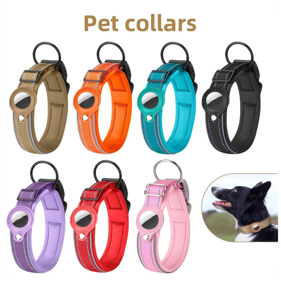 Polyester Airtag Tracking Dog Collar